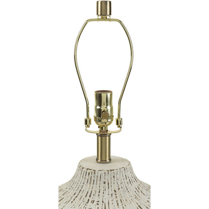 Denyse Traditional White Table Lamp Lighting TriadCommerceInc