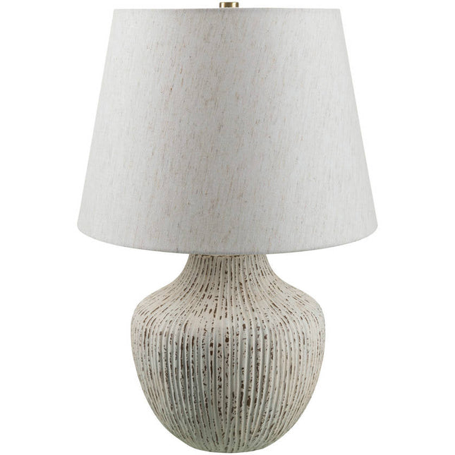 Denyse Traditional White Table Lamp Lighting TriadCommerceInc 22"H x 15"W x 15"D
