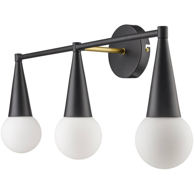 Carline Traditional Black Wall Sconces Home Decor > Lighting > Wall Lighting > Wall Sconces TriadCommerceInc 4"L x 24"W x 9"H