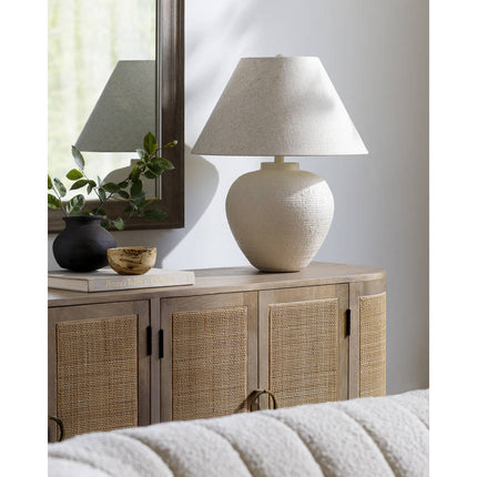 Catherine Global Cream Table Lamp Lighting TriadCommerceInc