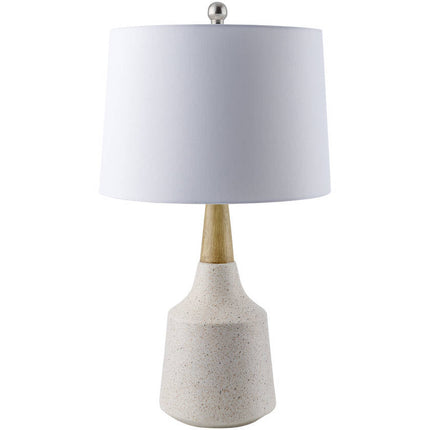 Alsion Modern Cream/White Table Lamp Home Decor > Lighting > Lamp > Table Lamps TriadCommerceInc 26"H x 15"W x 15"D