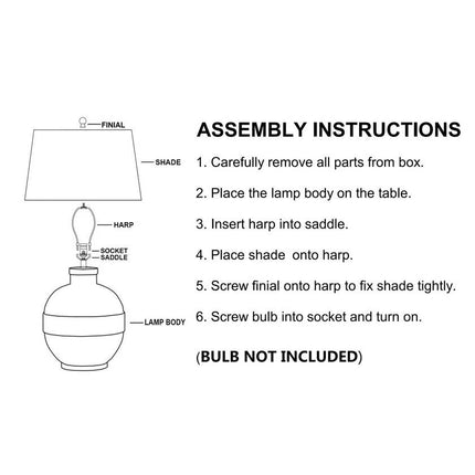 Jeriesha Global Wheat Table Lamp Lighting TriadCommerceInc