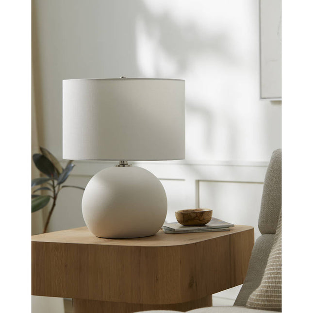 Shatika Global Cream Table Lamp Home Decor > Lighting > Lamp > Table Lamps TriadCommerceInc