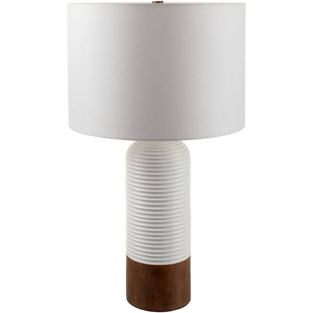 Gerri Traditional White Table Lamp Home Decor > Lighting > Lamp > Table Lamps TriadCommerceInc 26"H x 15"W x 15"D