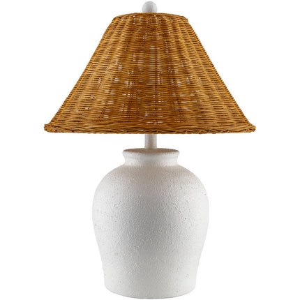 Jairo Global White Table Lamp Home Decor > Lighting > Lamp > Table Lamps TriadCommerceInc 23"H x 17"W x 17"D