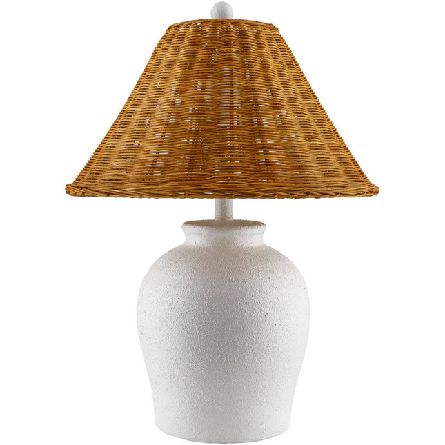 Jairo Global White Table Lamp Home Decor > Lighting > Lamp > Table Lamps TriadCommerceInc 23"H x 17"W x 17"D