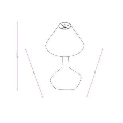 Takahiro Global White Table Lamp Lighting TriadCommerceInc