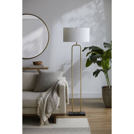 Tari Cottage Metallic - Brass Floor Lamp Lighting TriadCommerceInc