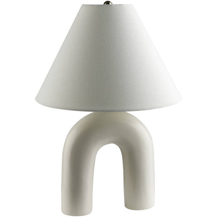 Quenten Global White Table Lamp Home Decor > Lighting > Lamp > Table Lamps TriadCommerceInc 22"H x 15"W x 15"D