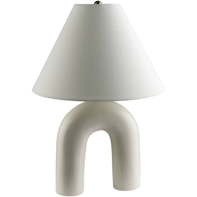 Quenten Global White Table Lamp Home Decor > Lighting > Lamp > Table Lamps TriadCommerceInc 22"H x 15"W x 15"D