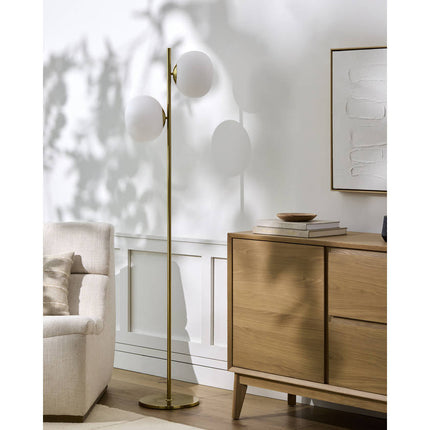 Shaana Modern Metallic - Brass Floor Lamp Home Decor > Lighting > Lamp > Floor Lamps TriadCommerceInc