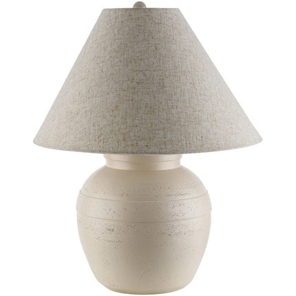 Shata Global Cream Table Lamp Home Decor > Lighting > Lamp > Table Lamps TriadCommerceInc 23"H x 18"W x 18"D