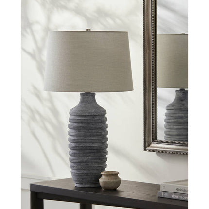 Joy Traditional Light Gray Table Lamp Home Decor > Lighting > Lamp > Table Lamps TriadCommerceInc