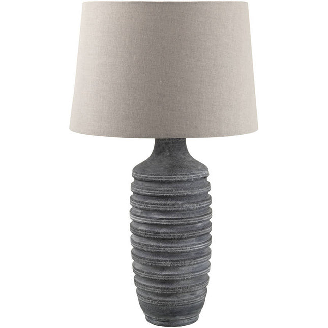 Joy Traditional Light Gray Table Lamp Home Decor > Lighting > Lamp > Table Lamps TriadCommerceInc 28"H x 16"W x 17"D