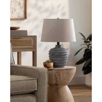 Josel Traditional Light Gray Table Lamp Home Decor > Lighting > Lamp > Table Lamps TriadCommerceInc