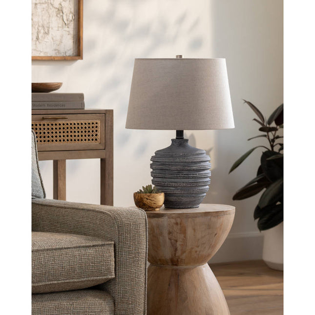 Josel Traditional Light Gray Table Lamp Home Decor > Lighting > Lamp > Table Lamps TriadCommerceInc