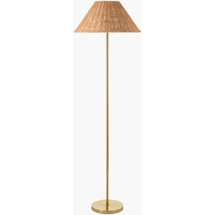 Maghan Traditional Metallic - Brass Floor Lamp Lighting TriadCommerceInc 64"H x 20"W x 20"D