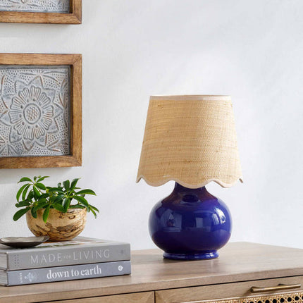 Kolleen Cottage Navy Table Lamp Lighting TriadCommerceInc