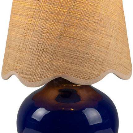 Kolleen Cottage Navy Table Lamp Lighting TriadCommerceInc