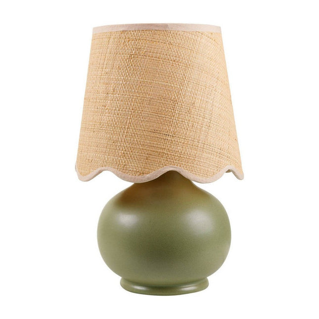Kolleen Cottage Green/Beige Table Lamp Home Decor > Lighting > Lamp > Table Lamps TriadCommerceInc 13"H x 8"W x 8"D
