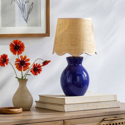 Reann Cottage Navy Table Lamp Home Decor > Lighting > Lamp > Table Lamps TriadCommerceInc