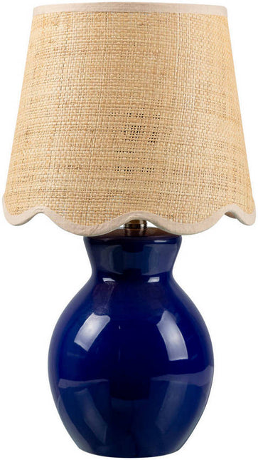 Reann Cottage Navy Table Lamp Home Decor > Lighting > Lamp > Table Lamps TriadCommerceInc 15"H x 8"W x 8"D