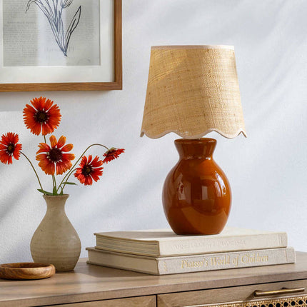 Reann Cottage Tan Table Lamp Home Decor > Lighting > Lamp > Table Lamps TriadCommerceInc