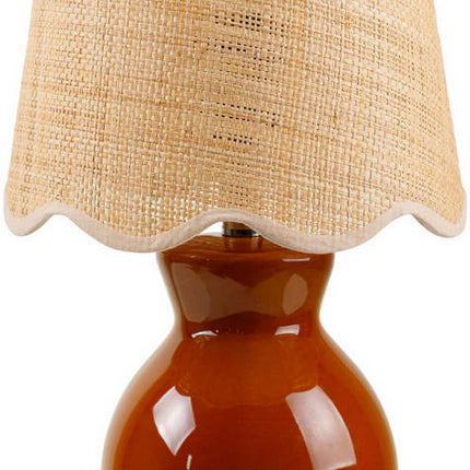Reann Cottage Tan Table Lamp Home Decor > Lighting > Lamp > Table Lamps TriadCommerceInc 15"H x 8"W x 8"D