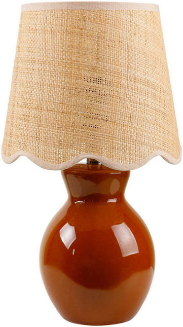 Reann Cottage Tan Table Lamp Home Decor > Lighting > Lamp > Table Lamps TriadCommerceInc 15"H x 8"W x 8"D