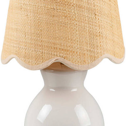 Reann Cottage White Table Lamp Home Decor > Lighting > Lamp > Table Lamps TriadCommerceInc 15"H x 8"W x 8"D