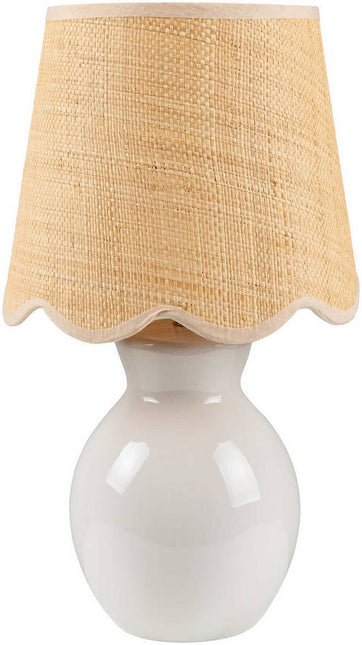 Reann Cottage White Table Lamp Home Decor > Lighting > Lamp > Table Lamps TriadCommerceInc 15"H x 8"W x 8"D