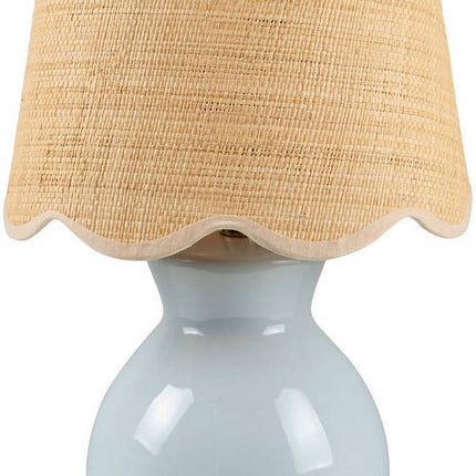Reann Cottage Blue Table Lamp Home Decor > Lighting > Lamp > Table Lamps TriadCommerceInc 15"H x 8"W x 8"D