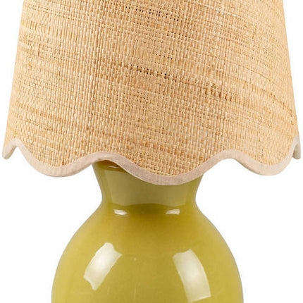 Reann Cottage Green Table Lamp Lighting TriadCommerceInc 15"H x 8"W x 8"D