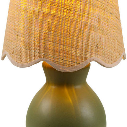 Reann Cottage Green/Beige Table Lamp Home Decor > Lighting > Lamp > Table Lamps TriadCommerceInc