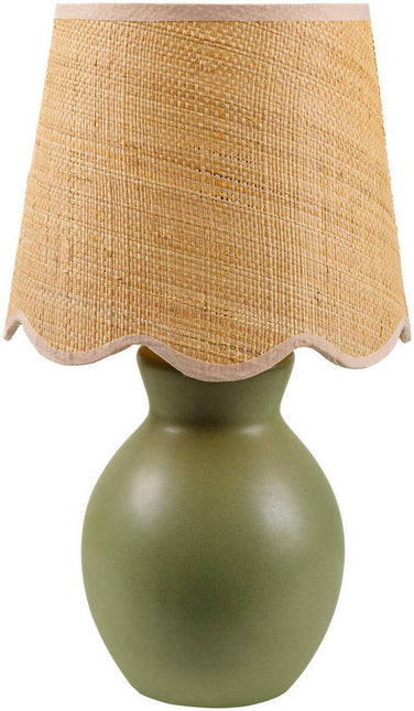 Reann Cottage Green/Beige Table Lamp Home Decor > Lighting > Lamp > Table Lamps TriadCommerceInc 15"H x 8"W x 8"D