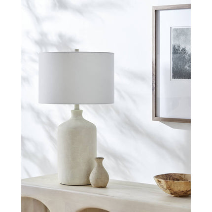 Huda Traditional White Table Lamp Home Decor > Lighting > Lamp > Table Lamps TriadCommerceInc