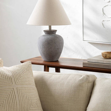 Kalan Modern Gray/Beige Table Lamp Home Decor > Lighting > Lamp > Table Lamps TriadCommerceInc
