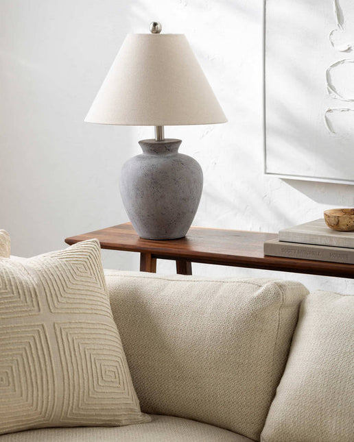 Kalan Modern Gray/Beige Table Lamp Home Decor > Lighting > Lamp > Table Lamps TriadCommerceInc