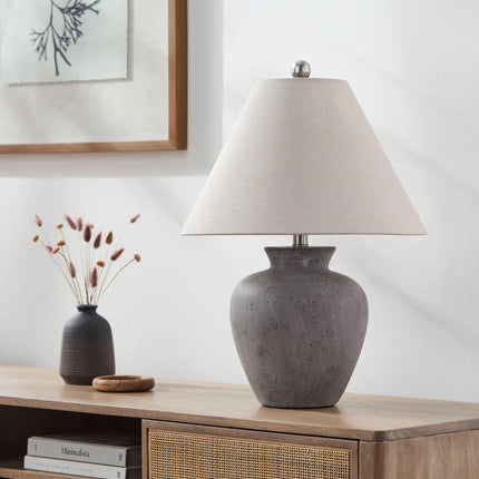 Kalan Modern Gray/Beige Table Lamp Home Decor > Lighting > Lamp > Table Lamps TriadCommerceInc