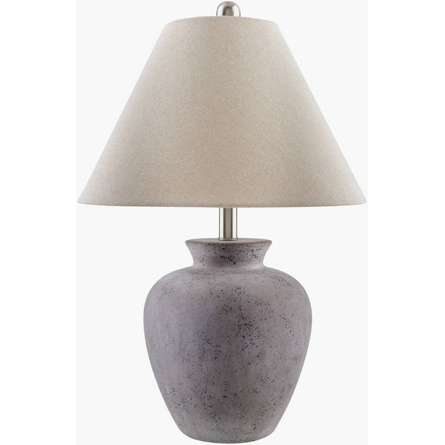 Kalan Modern Gray/Beige Table Lamp Home Decor > Lighting > Lamp > Table Lamps TriadCommerceInc 22"H x 15"W x 15"D