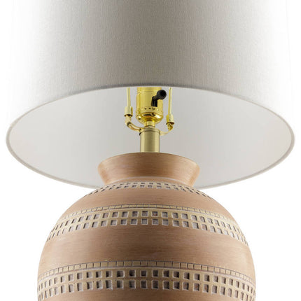 Dino Traditional Brick/White Table Lamp Lighting TriadCommerceInc