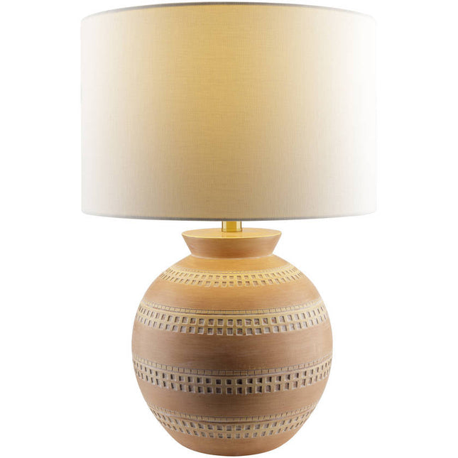 Dino Traditional Brick/White Table Lamp Lighting TriadCommerceInc
