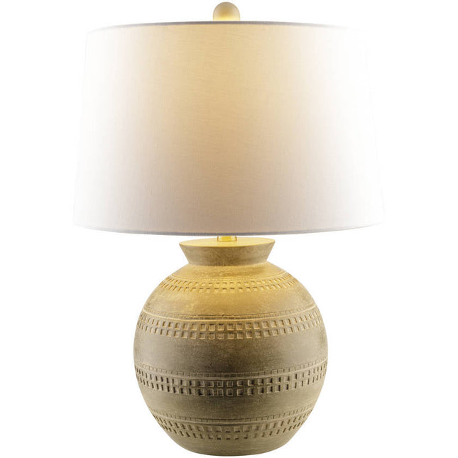 Dino Traditional Gray/White Table Lamp Home Decor > Lighting > Lamp > Table Lamps TriadCommerceInc