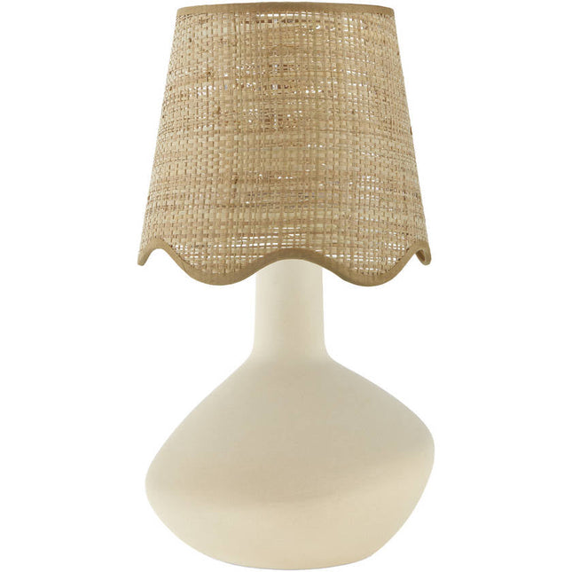 Eiman Rustic Cream/Wheat Table Lamp Home Decor > Lighting > Lamp > Table Lamps TriadCommerceInc 15"H x 9"W x 9"D