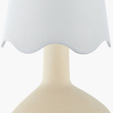 Eiman Rustic White/Cream Table Lamp Home Decor > Lighting > Lamp > Table Lamps TriadCommerceInc 15"H x 9"W x 9"D
