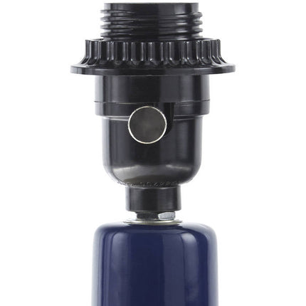 Eiman Rustic Dark Blue Table Lamp Home Decor > Lighting > Lamp > Table Lamps TriadCommerceInc