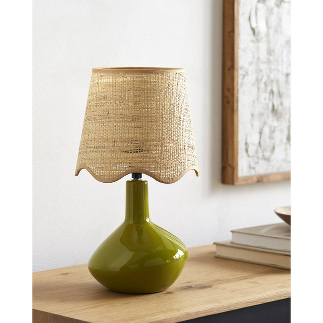 Eiman Rustic Green Table Lamp Home Decor > Lighting > Lamp > Table Lamps TriadCommerceInc