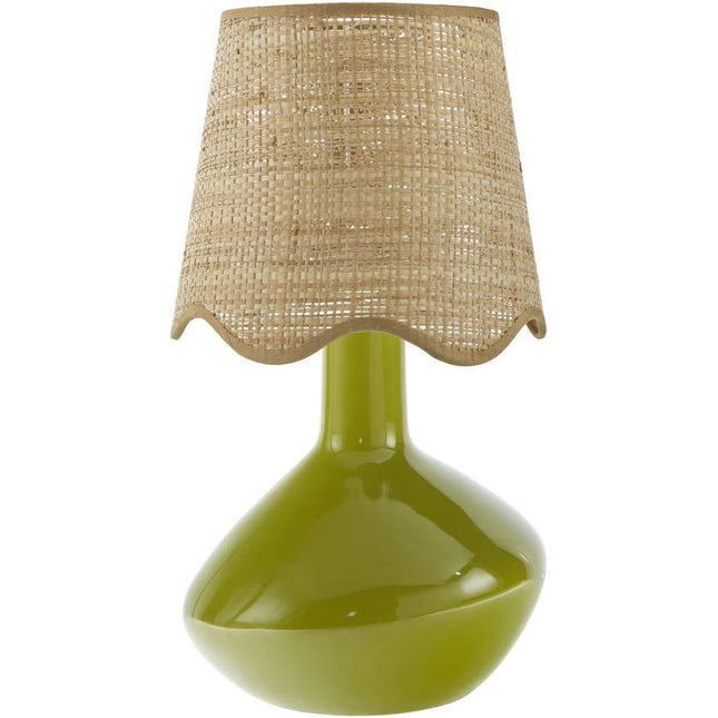 Eiman Rustic Green Table Lamp Home Decor > Lighting > Lamp > Table Lamps TriadCommerceInc 15"H x 9"W x 9"D