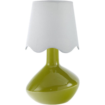 Eiman Rustic Green/White Table Lamp Home Decor > Lighting > Lamp > Table Lamps TriadCommerceInc 15"H x 9"W x 9"D