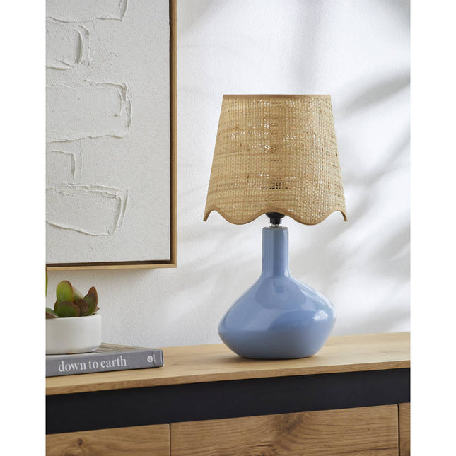 Eiman Rustic Blue Table Lamp Home Decor > Lighting > Lamp > Table Lamps TriadCommerceInc